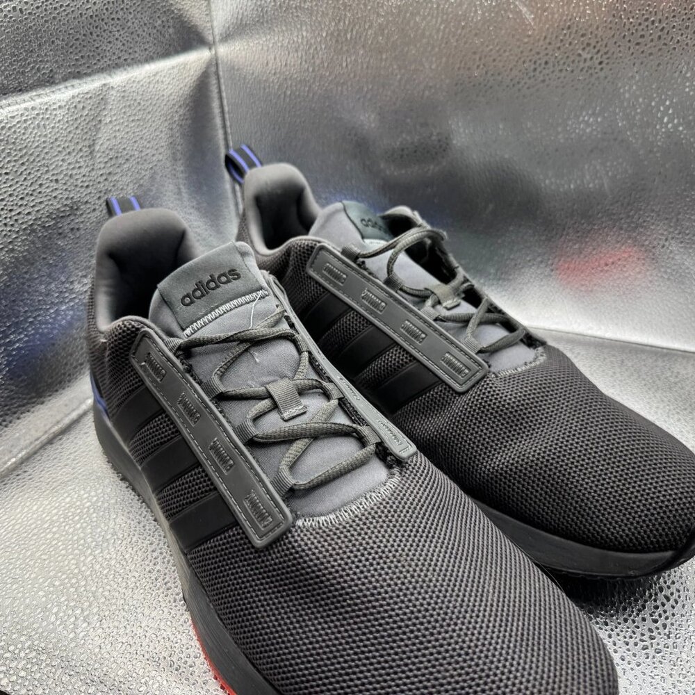 Size 14 Adidas Racer TR21 Black Mens Low Top Lace Up Running Sneaker Shoe GZ8185